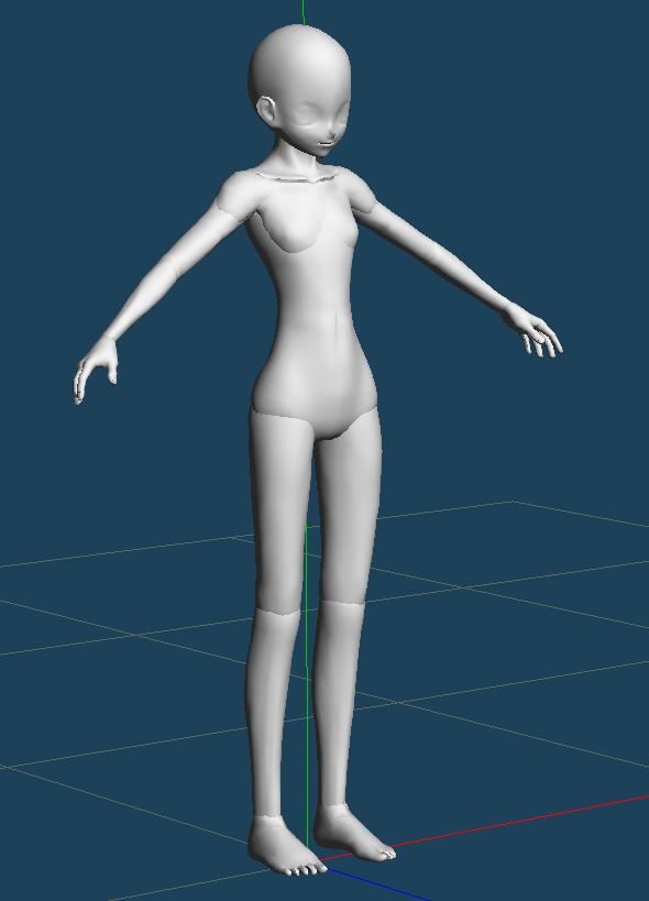 Mmd用モデルの人体部分を簡単に作りたい Mmd デザインドール Dimenshop 技術部