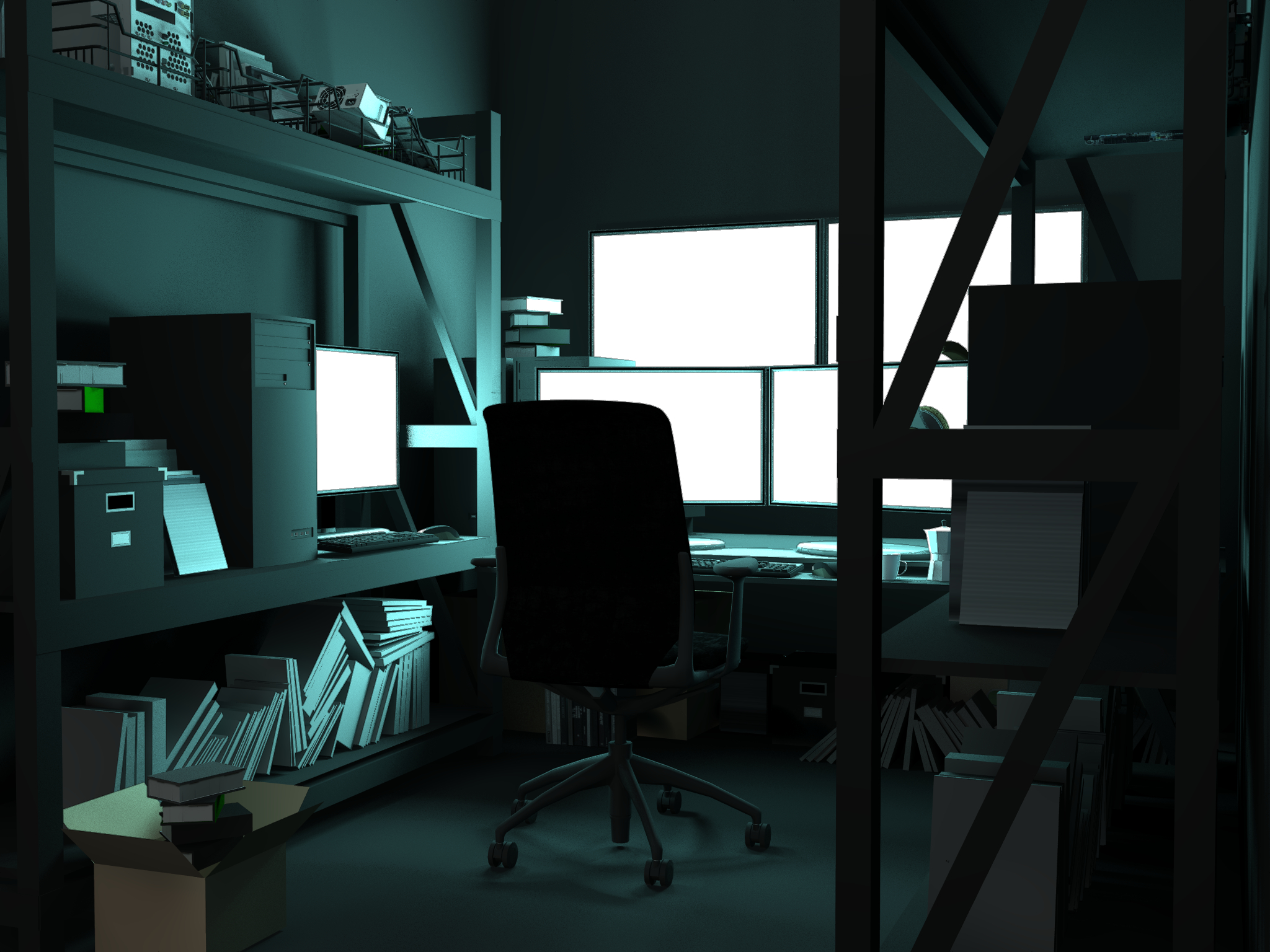 ゲーム背景 無料素材 家 ハッカーの部屋 廃人の部屋 引きこもりの部屋 Dimenshop 素材部