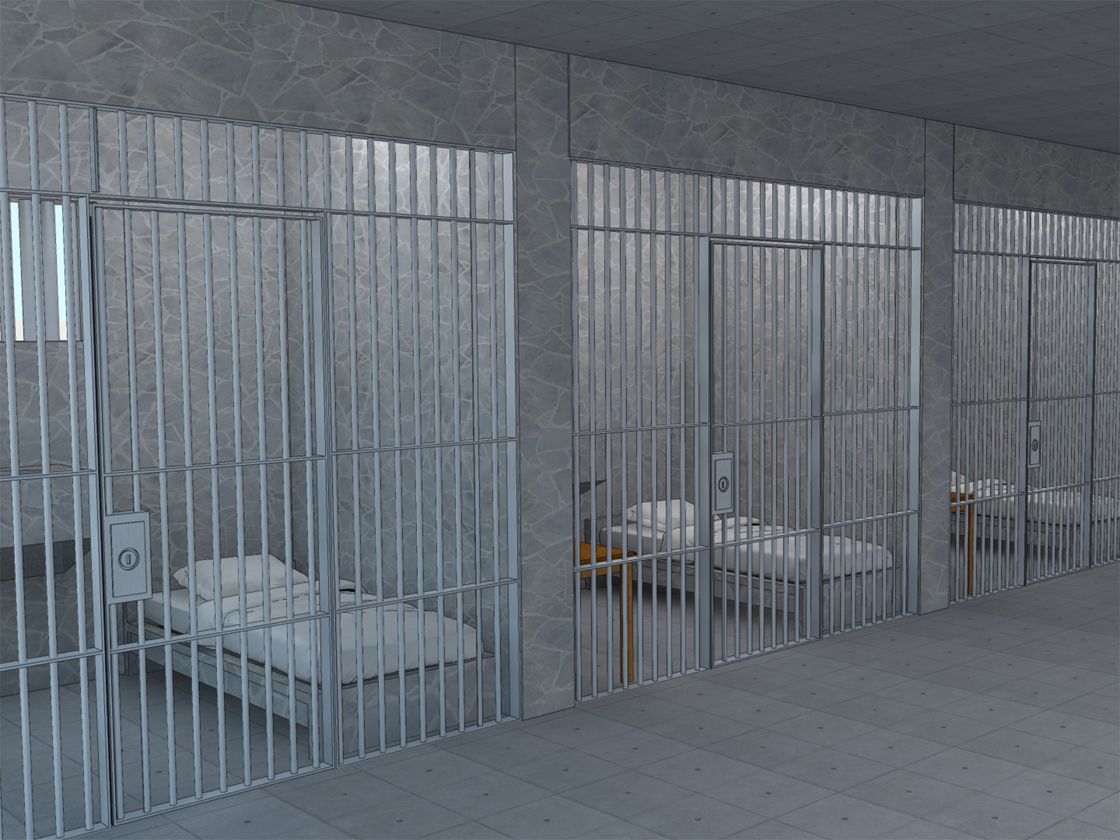 フリー素材 背景】刑務所 牢屋 | DIMENSHOP 素材部